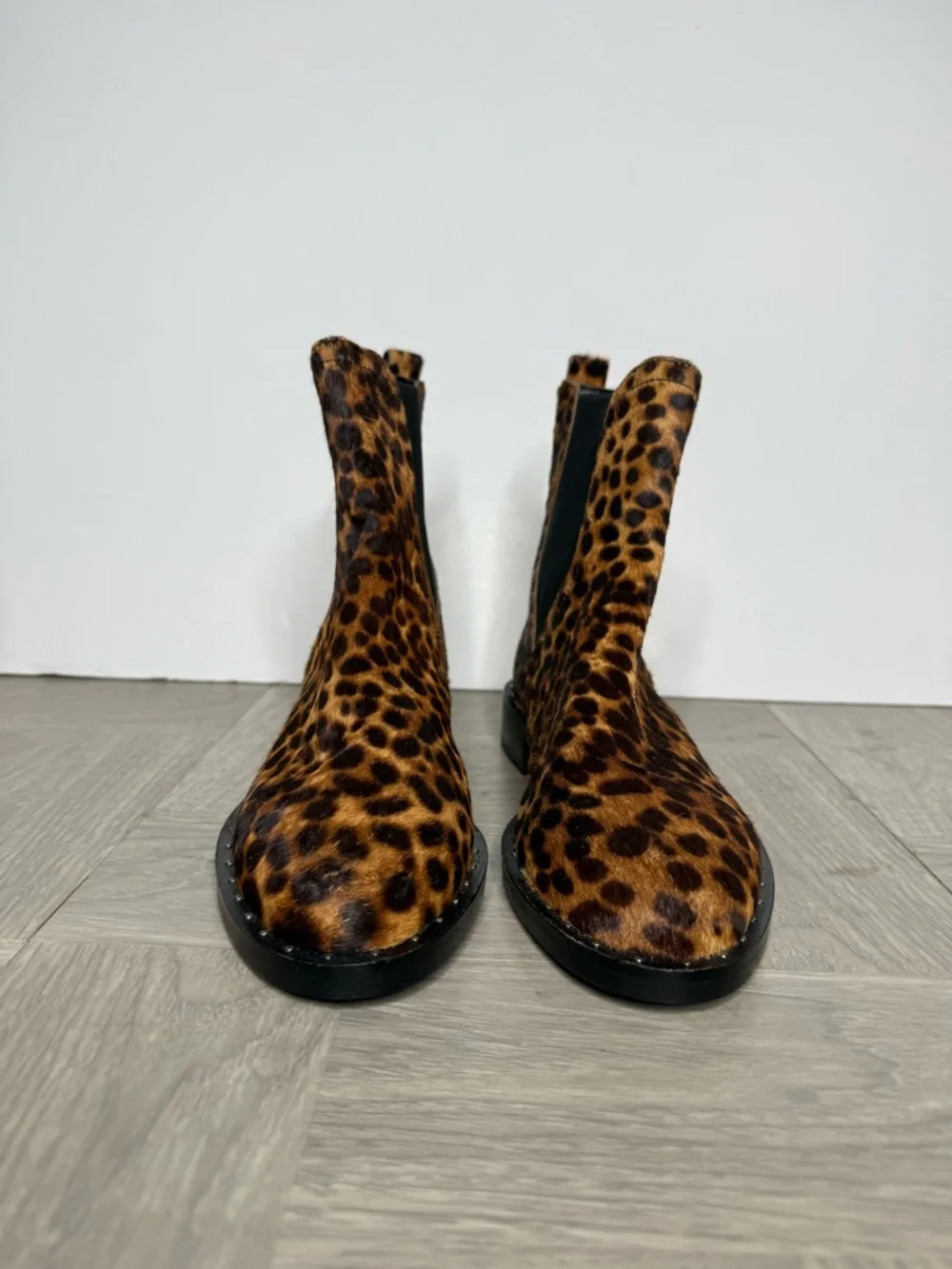 Rebecca Minkoff Leopard Chelsea Boot 7 1/2 M